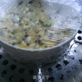 槐花蒸蛋的做法步骤:6
