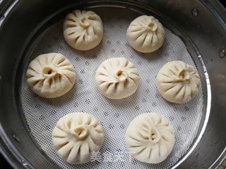春日美味:香辣槐花猪肉包的做法步骤:21