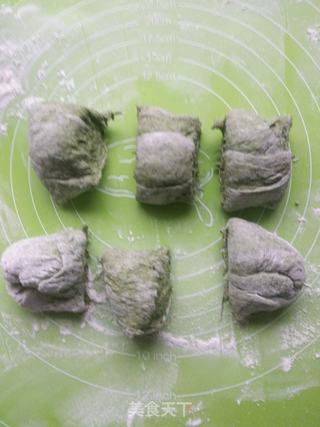 艾叶豆干榨菜包的做法步骤:9