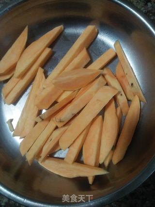 红薯麦片粥的做法步骤:3