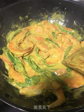 咖喱大虾的做法步骤:12