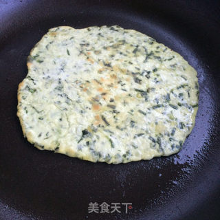 香煎韭菜饼的做法步骤:8