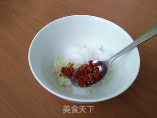 凉拌双花的做法步骤:7