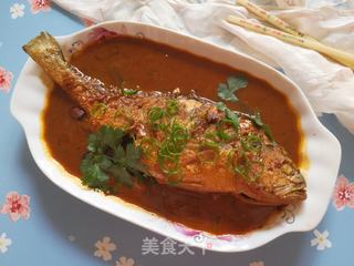 酱烧黄花鱼的做法步骤:11