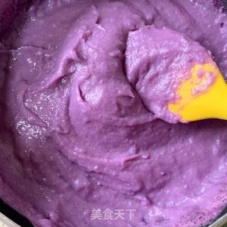紫薯牛奶小方的做法步骤:4