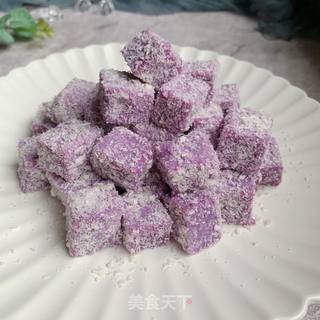 紫薯牛奶小方的做法步骤:8