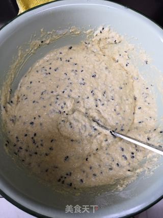 鲜玉米奶香芝麻饼的做法步骤：6