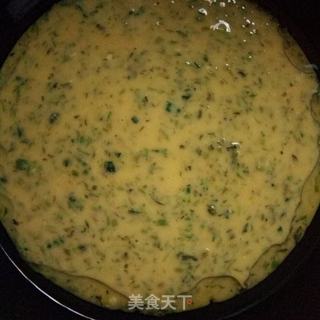 蒲公英烘蛋的做法步骤:9
