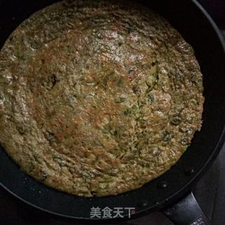 蒲公英烘蛋的做法步骤:11
