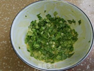 生菜鸡蛋饼的做法步骤:4