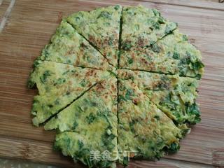生菜鸡蛋饼的做法步骤:7