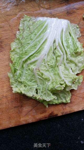 青菜牛肉海米糊的做法步骤:3
