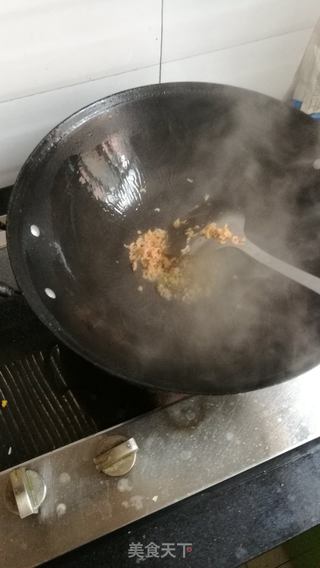 青菜牛肉海米糊的做法步骤:8
