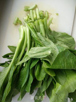白灼菜芯的做法步骤:2