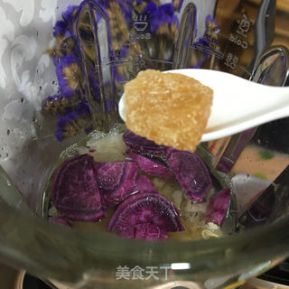 紫薯银耳羹的做法步骤:3