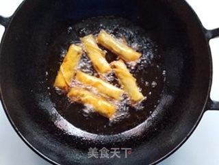 草头春卷的做法步骤:8