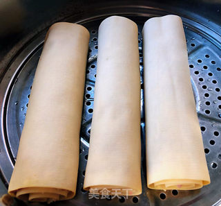 豆皮蒸肉卷的做法步骤:6