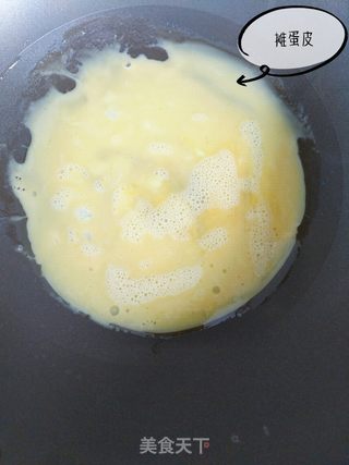 黄瓜蚝油拌蛋皮的做法步骤:5