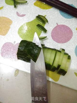 茄汁黄瓜肉丸的做法步骤:5