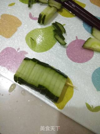 茄汁黄瓜肉丸的做法步骤:6