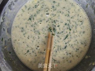 菠菜鸡蛋饼的做法步骤:7