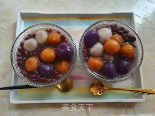 红豆三色芋圆的做法步骤:9