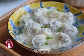 乌鸡三吃——乌鸡汤、乌鸡肉馄饨、炒乌鸡杂的做法步骤:12