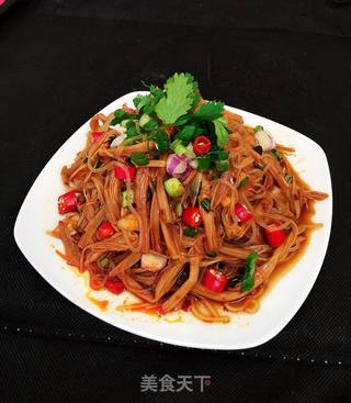 凉拌黄花菜的做法步骤:9