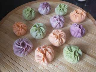 彩色生煎包的做法步骤:7