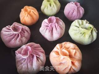 彩色生煎包的做法步骤:8