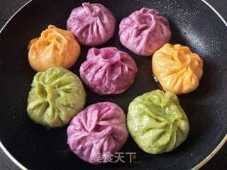彩色生煎包的做法步骤:11