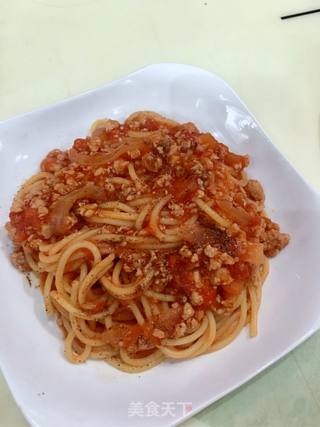 番茄肉酱意大利面的做法步骤:12