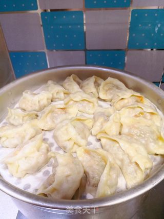 角瓜鸡蛋蒸饺的做法步骤:7