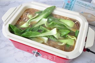 菌菇汤面的做法步骤:9