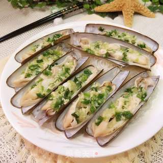 姜葱蒜蓉蒸圣子皇的做法步骤：16