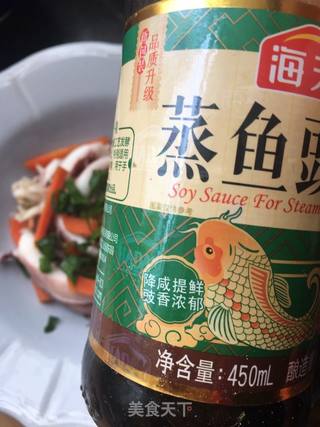 葱香豉油鱿鱼腿的做法步骤:12