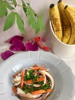 葱香豉油鱿鱼腿的做法步骤:16