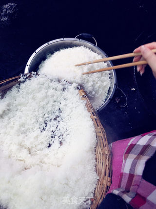 农村灶台蒸米饭的做法步骤:5