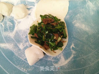 猴头菇韭菜馅煎饺的做法步骤:8