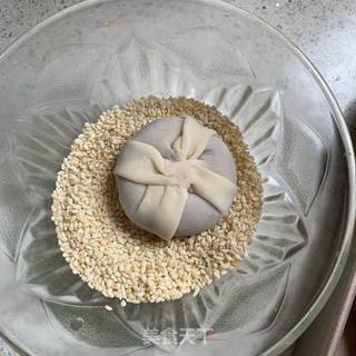 饺子皮版紫薯饼的做法步骤:7