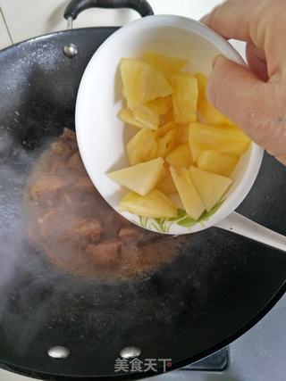 菠萝鸭的做法步骤:9