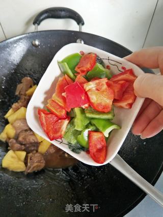 菠萝鸭的做法步骤:10