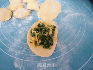 韭菜鸡蛋馅混合面蒸饺的做法步骤:10