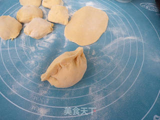 韭菜鸡蛋馅混合面蒸饺的做法步骤:11