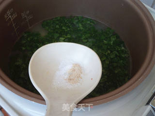 芹叶小米粥的做法步骤:8