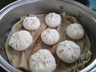 虾仁韭菜馅蒸包的做法步骤:10