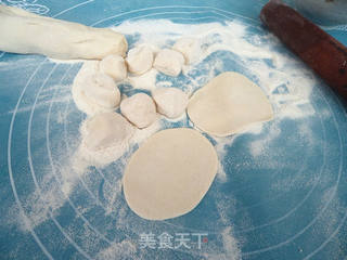 韭菜木耳鸡蛋馅煎饺的做法步骤:8
