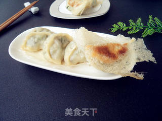 韭菜木耳鸡蛋馅煎饺的做法步骤:14