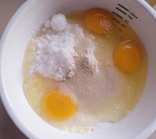 蜜豆发糕的做法步骤:2