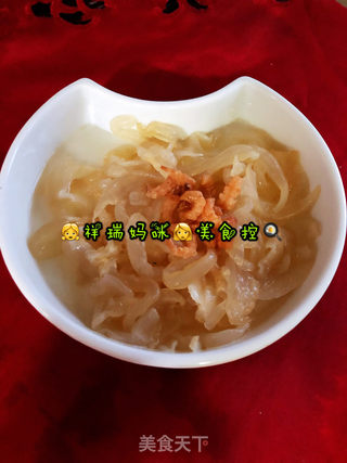 ?祥瑞妈咪?美食控?：之清清凉凉海米海蜇丝的做法步骤：3